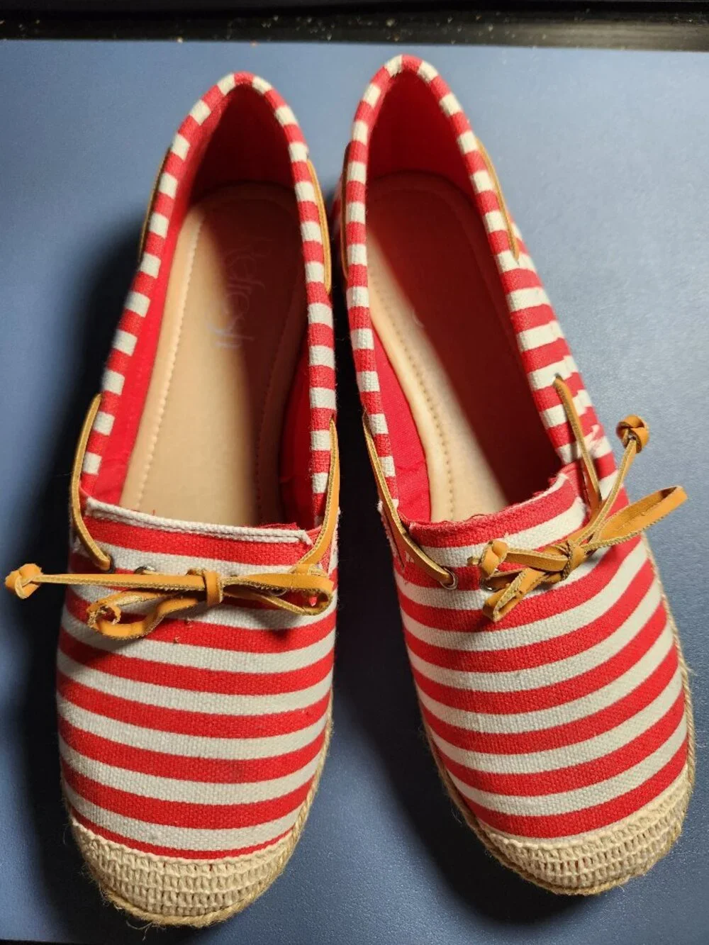 Red and White shoes
